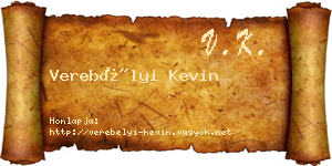Verebélyi Kevin névjegykártya