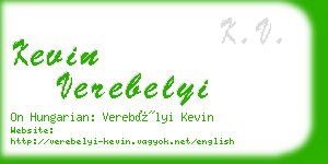 kevin verebelyi business card